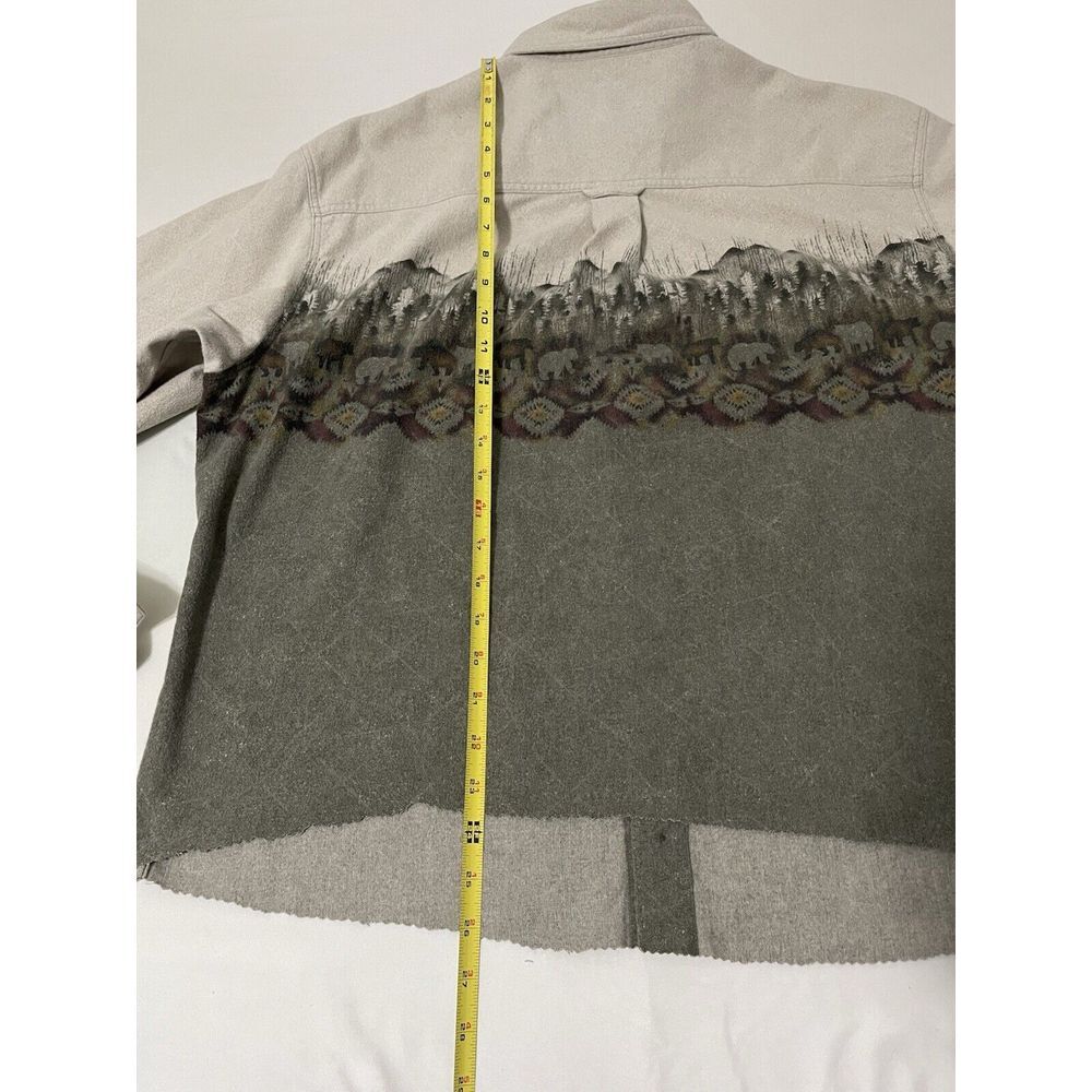 John Rich and Bros Woolrich Shirt Vintage Bear Mountain Men's Large Flawed - Picture 6 of 6